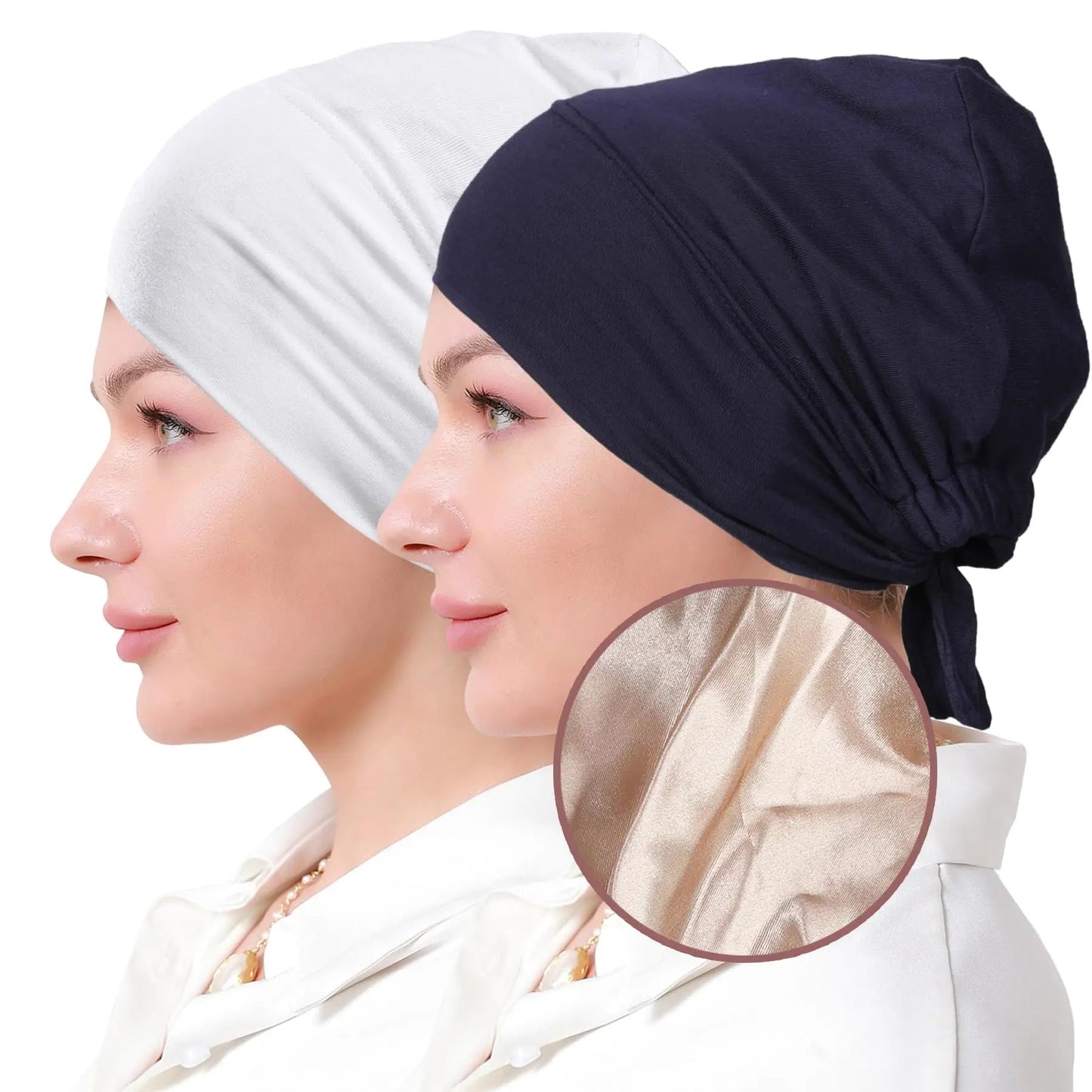 Bonnet en Satin Hijab