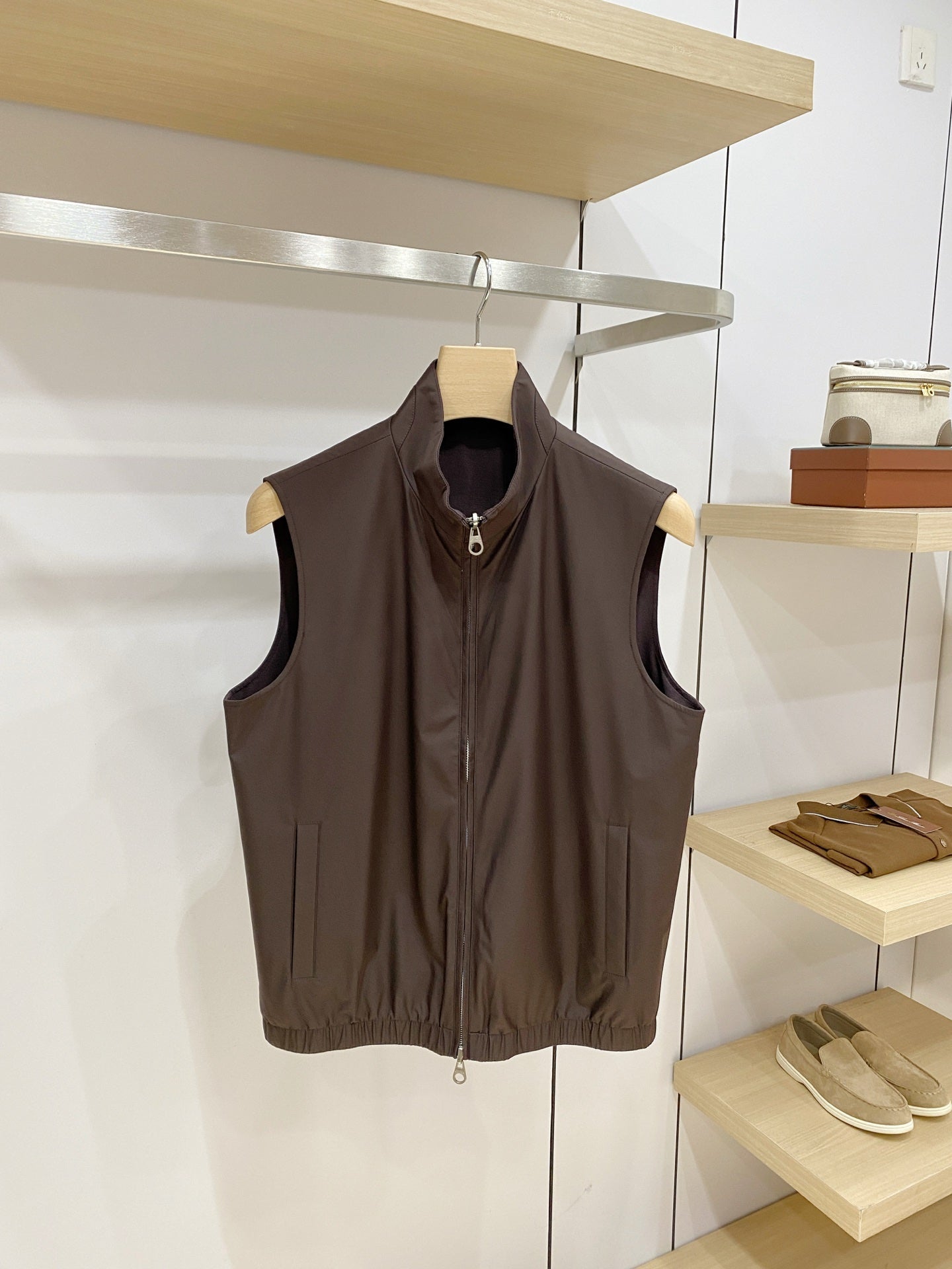 LP Reversible Stand Collar Gilet Poly-Cotton