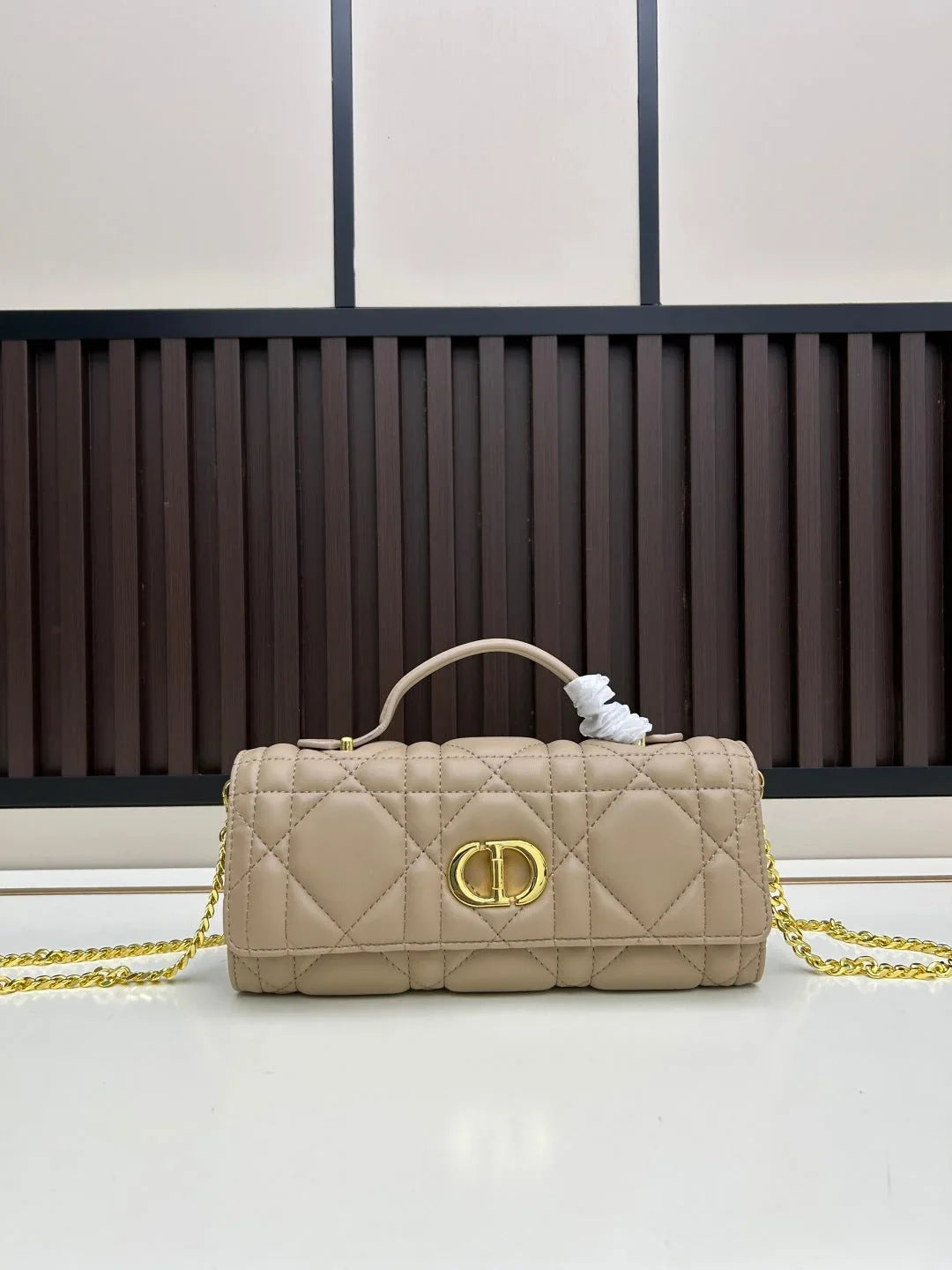 Dior 2026 Miss Caro Top Handle Pouch 24cm Lambskin