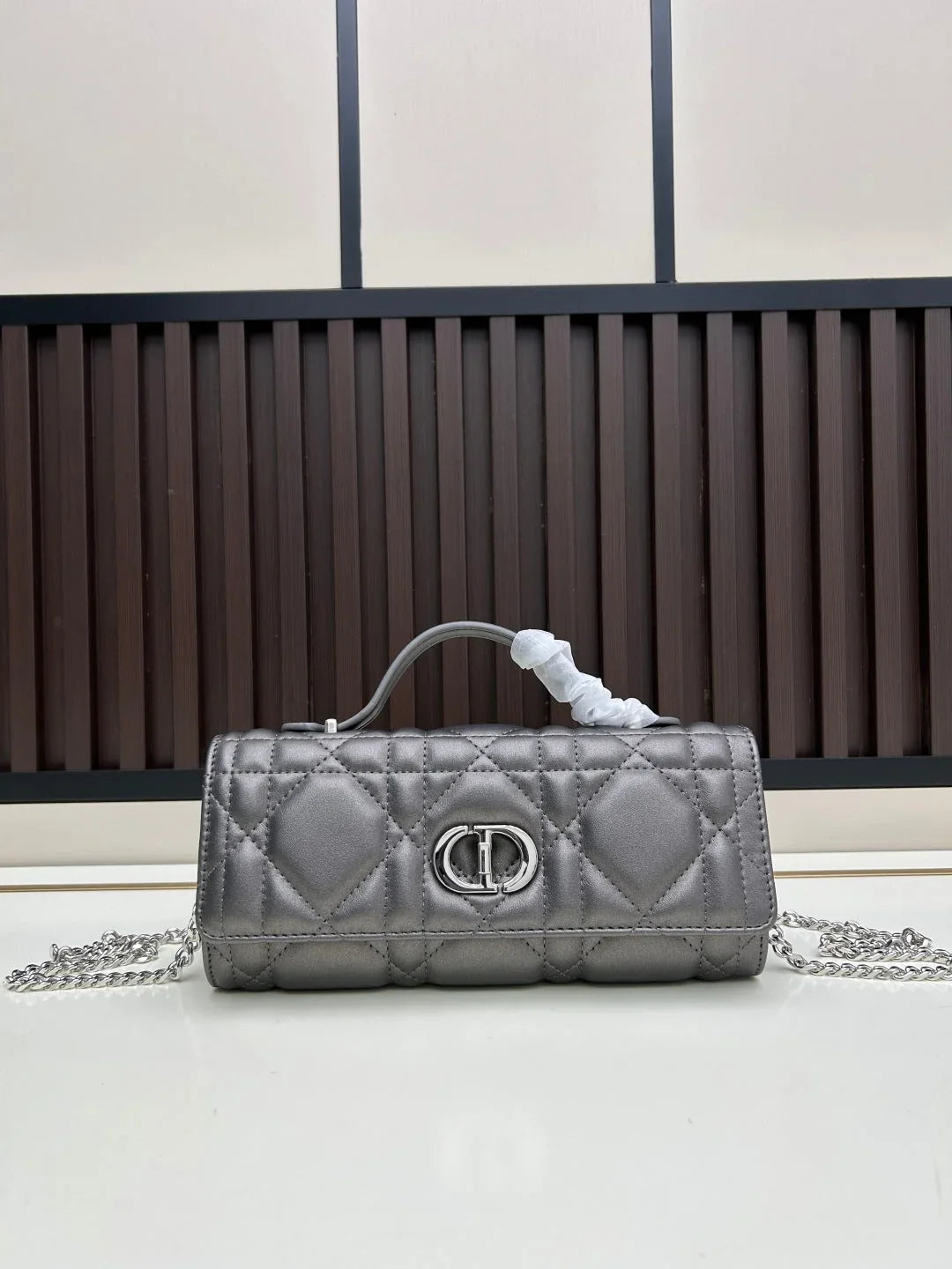 Dior 2026 Miss Caro Top Handle Pouch 24cm Lambskin