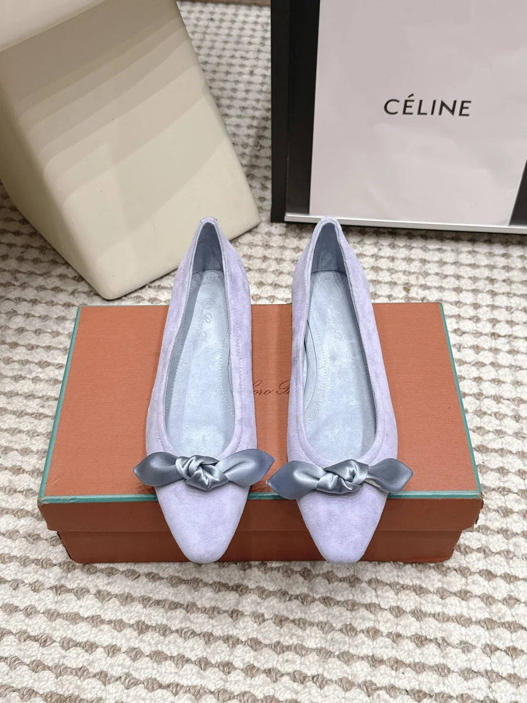 Loro Piana 2026 Bow Ballet Flat Suede 930997