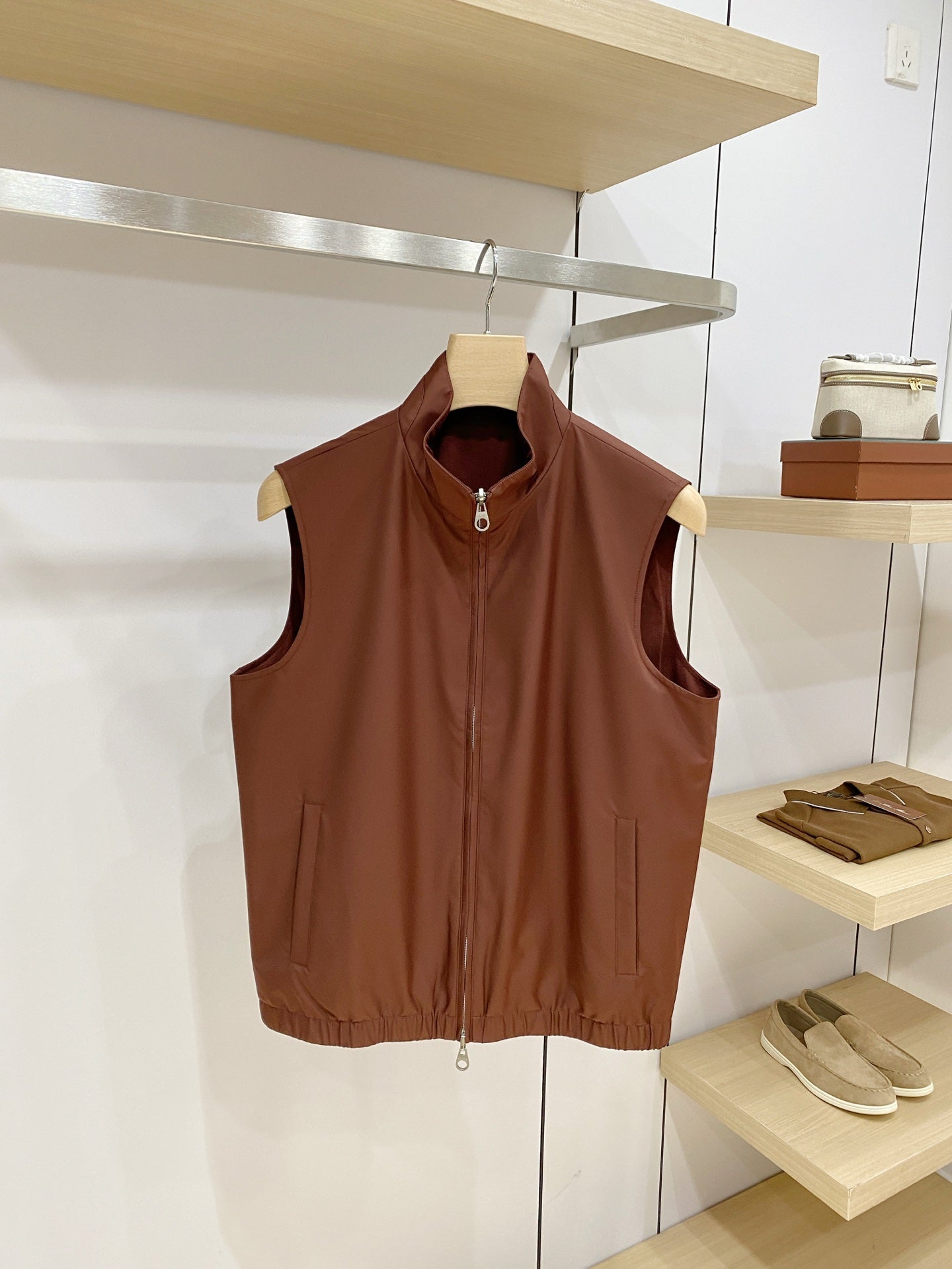 LP Reversible Stand Collar Gilet Poly-Cotton