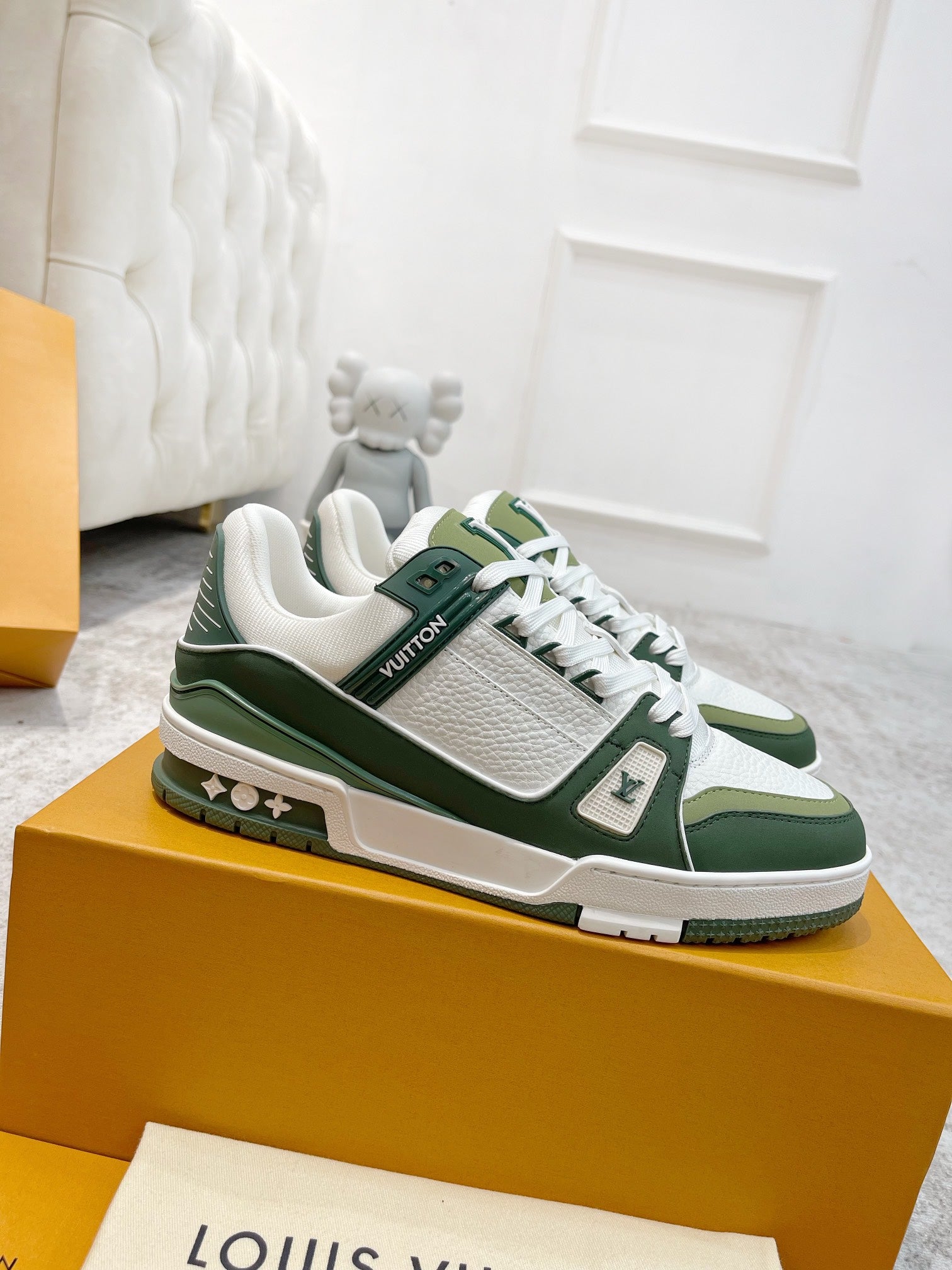 LV 26s Trainer Sneaker Monogram-embossed Calskin 988742