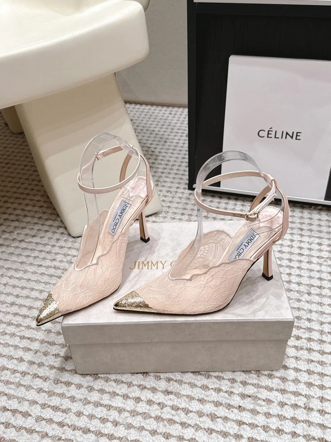 Jimmy Choo 2026 Faiz Slingback 10.5cm Lace 930959