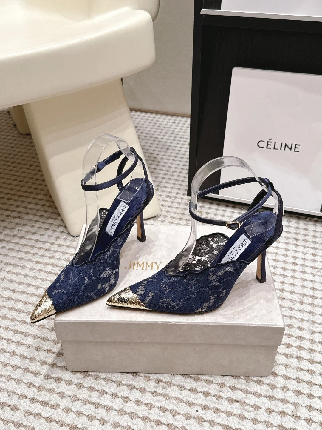 Jimmy Choo 2026 Faiz Slingback 10.5cm Lace 930959