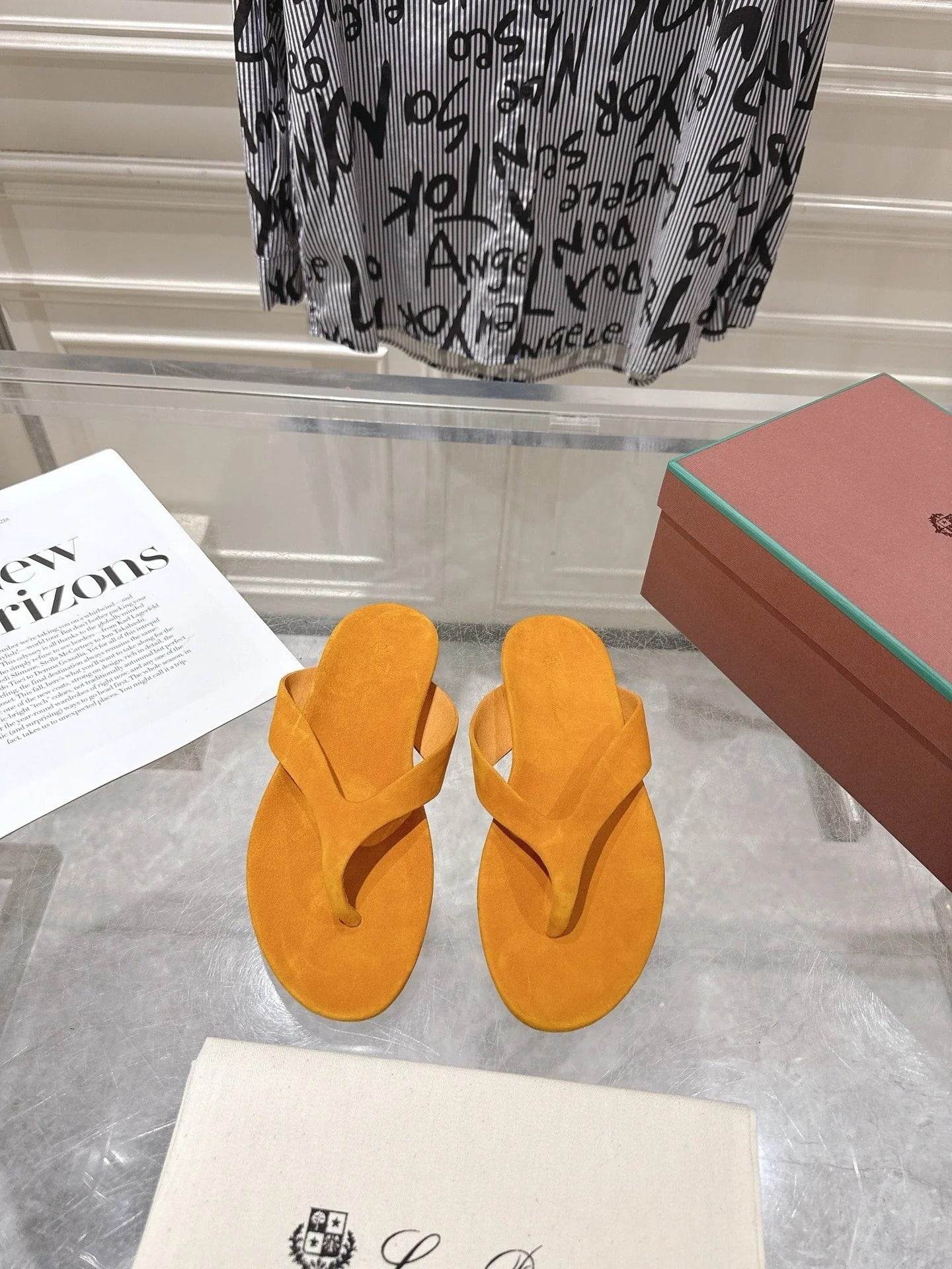 Loro Piana 2026 Thong Sandal Suede 918905