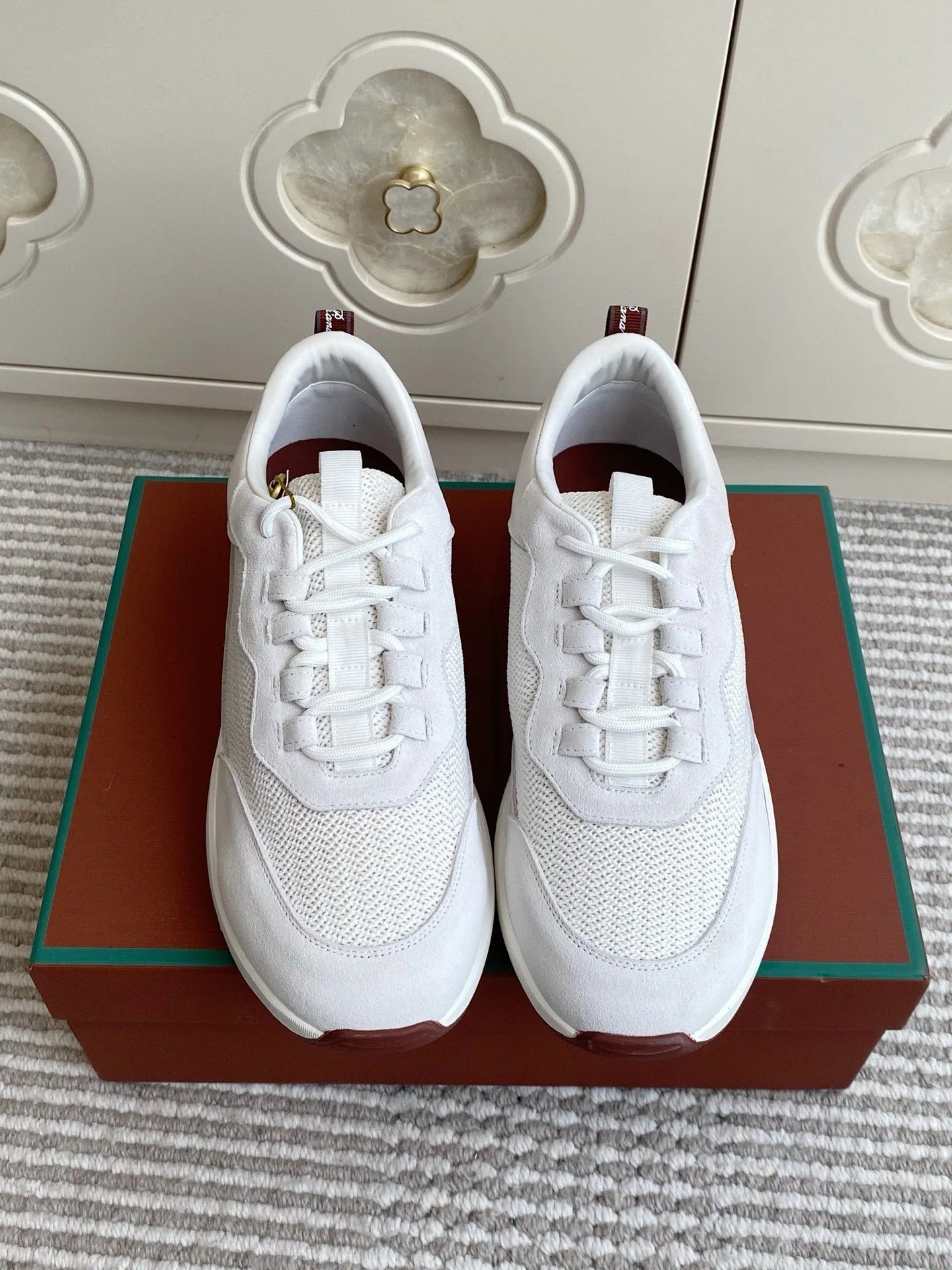 Loro Piana 2026 Week End Walk Sneaker Mesh Suede 934351