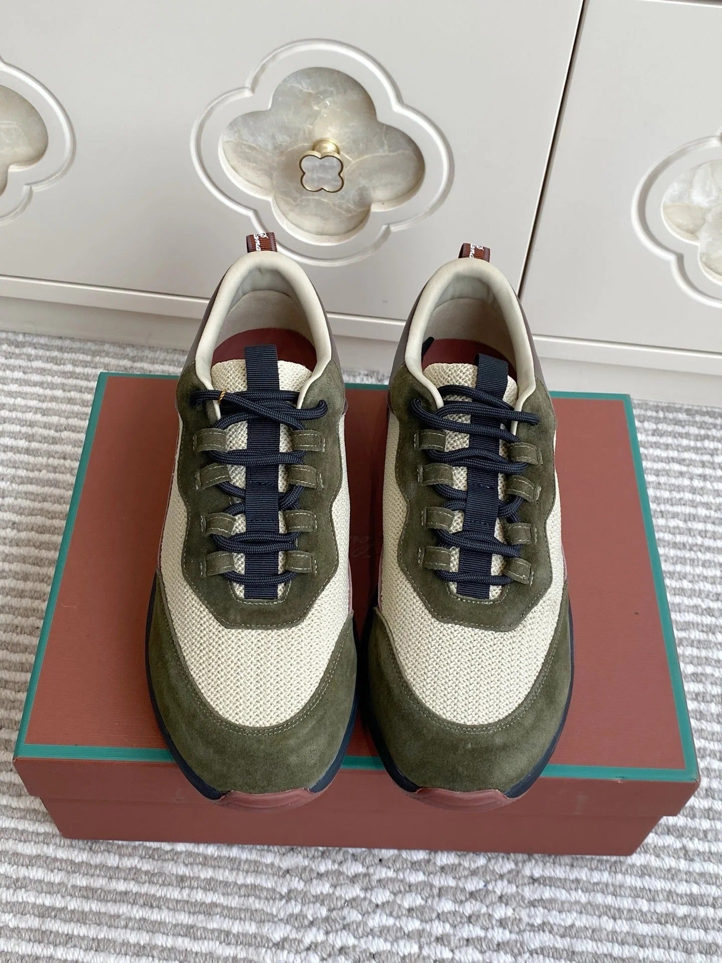 Loro Piana 2026 Week End Walk Sneaker Mesh Suede 934351