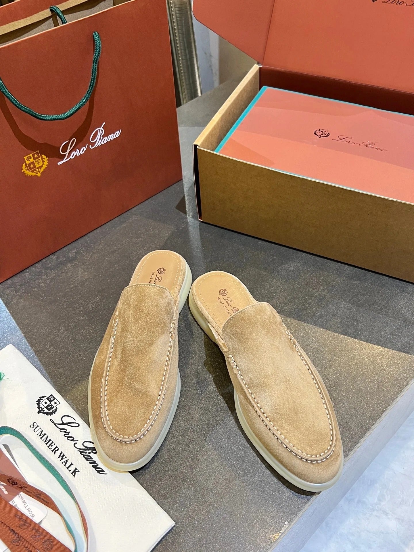 Loro Piana 2026 Summer Walk Mule Suede 921954
