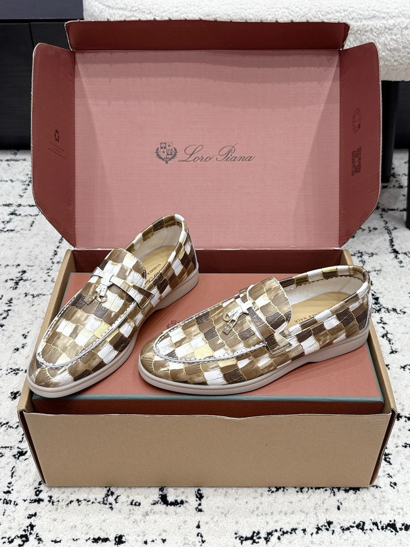 Loro Piana 2026 Crocodile Embossed Loafer Cowhide 923388