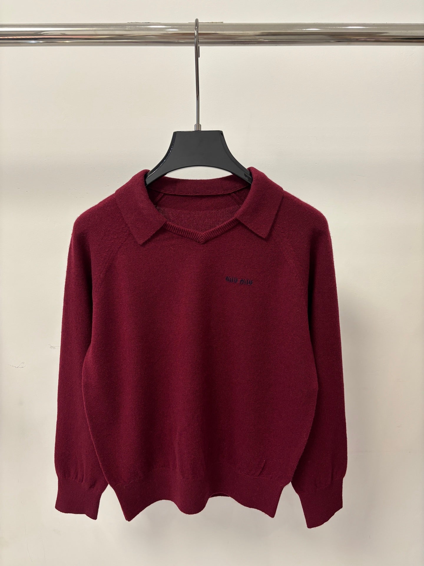 Miu Miu 26s Polo Multicolor Plain Knit 448078