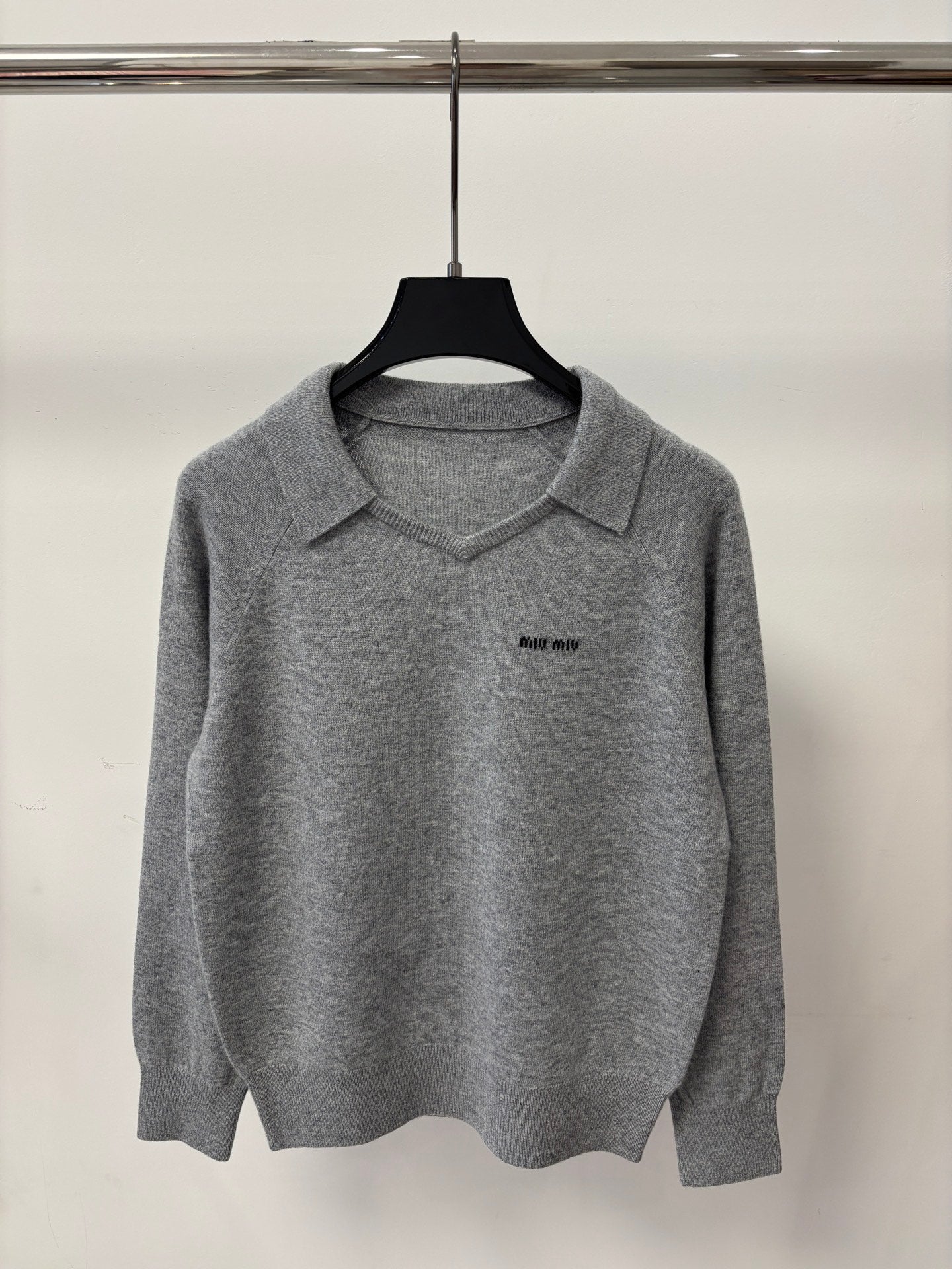 Miu Miu 26s Polo Multicolor Plain Knit 448078