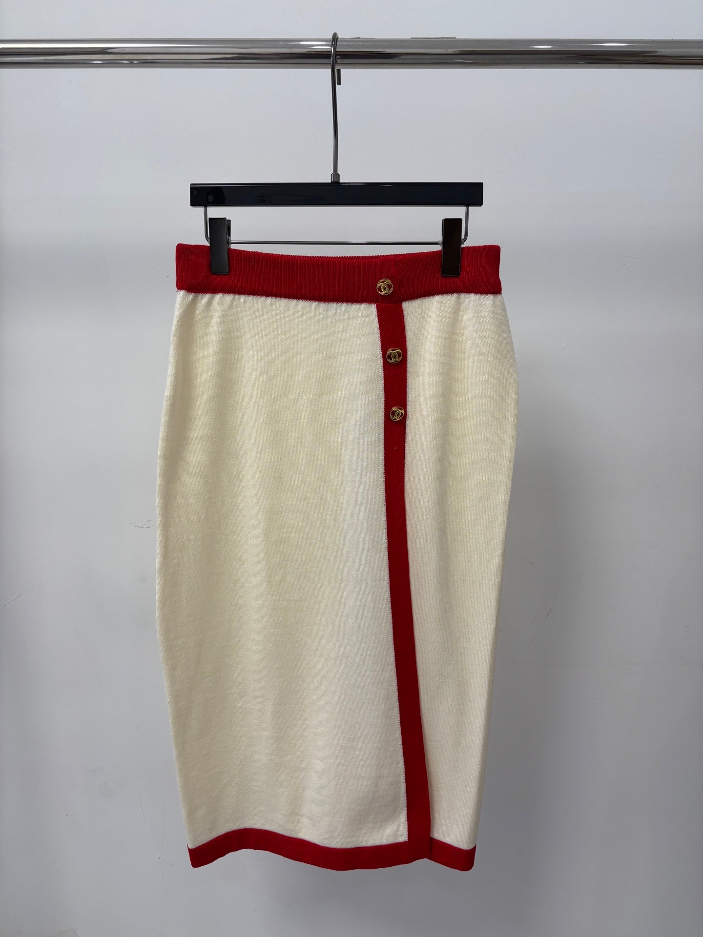 Chanel 26s Skirt Multicolor Knit 448084