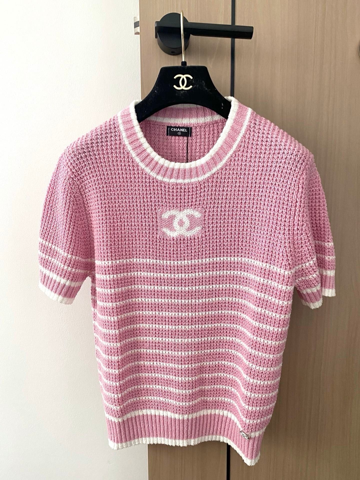 CC 25 T-Short Pink And White Tencel 283602