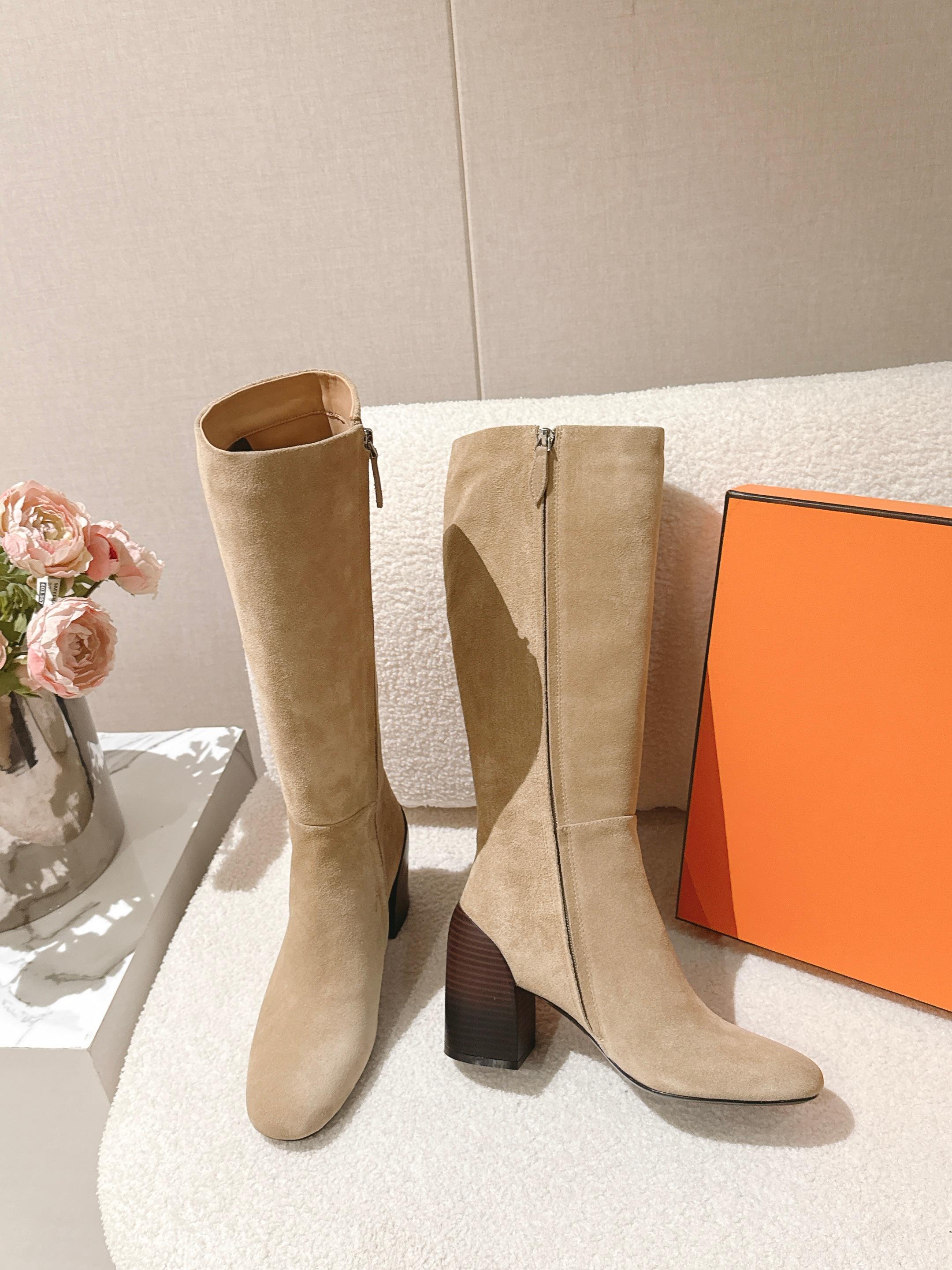 Hermes 26s Lisiere High Boots 6cm 168294
