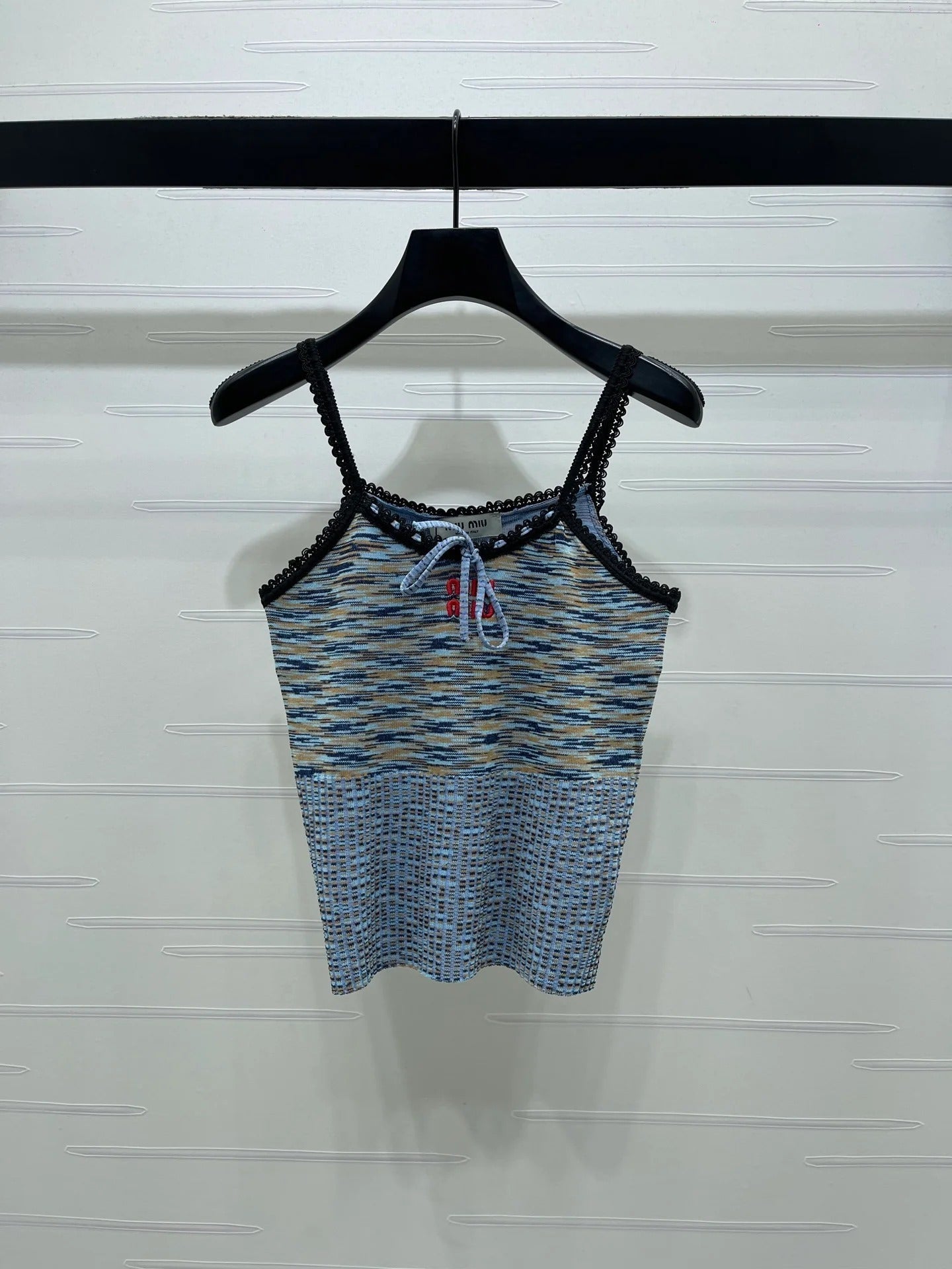 Miumiu 2026 Gradient Camisole Pink and Blue Polyester Viscose 352411